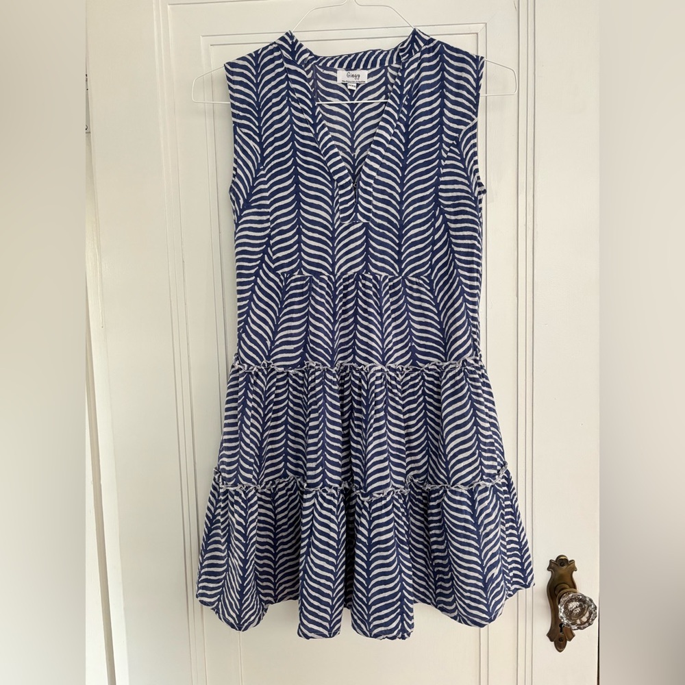Navy Blue Sleeveless Mini Dress XXS EUC